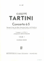 Konzert  5 G-Dur fr Flte, Streicher und Bc Violine 1