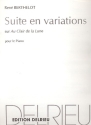 Suite en variations sur 'Au Clair de la Lune' pour piano