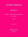 Quintett B-Dur für Klarinette und Streichquartett Partitur und Stimmen
