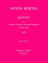 Quintett B-Dur fr Klarinette und Streichquartett Partitur und Stimmen