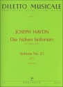 SINFONIA NR. 21 A-DUR, H. I:21 ROBBINS LANDON, H.C., ED DILETTO MUSICALE