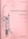 5 Miniaturen op.34 fr Klarinette und Klavier