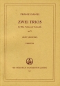 2 Trios op.71 fr Flte, Violine und Violoncello Partitur