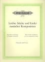 Leichte Stcke und Lieder russischer und sowjetischer Komponisten fr Violoncello und Klavier