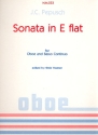 Sonata E flat major for oboe and bc