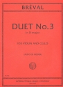 Duet no.3 D major for violin and cello score