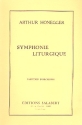 Symphonie liturgique (no.3) pour orchestre partition miniature