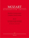 2 Sonaten C-Dur KV278 und KV329 für Orgel und Orchester Partitur