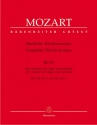 2 Sonaten C-Dur KV278 und KV329 fr Orgel und Orchester Partitur