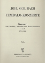 Konzert d-Moll BWV1052 für Cembalo, Streicher und Bc Viola