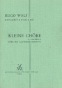 Kleine Chre a cappella oder mit Klavierbegleitung Partitur (dt)