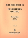 Ouvertre (Suite) g-Moll BWV1070 fr Streichorchester Violine 2