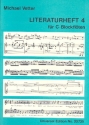 Blockfltenschule - Literaturheft Band 4 fr C-Blockflte