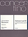 Sinfonia I und XI op. 5 fr Streichorchester Partitur