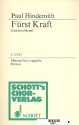 Frst Kraft fr Mnnerchor a cappella Partitur (dt)