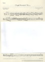 Konzert F-Dur op.4,4 fr Orgel und Orchester Cello / Bass / Fagott