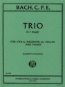 Trio F major for viola, bassoon and piano (viola, cello and piano) PICCIOLI, G., ED.