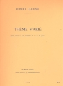 Thme vari pour cornet ou trompette ut/Sib et piano