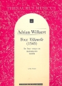4 Villanelle for 4 voices or instruments (SATB), 4scores (1545) Thomas, B., ed