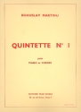 Quintette pour 2 violons, alto, violoncelle et piano Partitur und 4 Stimmen
