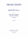 Quintett D-Dur op.54,2 für Klavier, Flöte, Oboe, Klarinette und Fagott