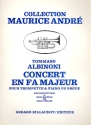 Concerto fa majeur pour trompette et piano ou orgue