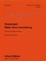 Bilder einer Ausstellung fr Klavier, mit farbigen Reproduktionen der Bilder von Viktor Hartmann