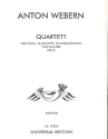 Quartett op.22 fr Violine, Klarinette, Tenorsaxophon und Klavier Partitur (= Klavierstimme)