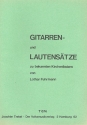 Gitarren- und Lautenstze zu bekannten Kirchenliedern