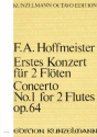 Konzert Nr.1 op.64 fr 2 Flten, 2 Oboen, 2 Hrner und Streichorchester Partitur