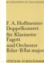 Konzert B-Dur für Klarinette, Fagott und Orchester Partitur