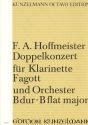 Konzert B-Dur fr Klarinette, Fagott und Orchester Partitur