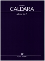 Missa G-Dur  fr Soli (SATB), Chor, 2 Violinen und Bc Partitur