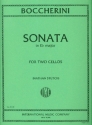 Sonata E flat major for 2 cellos score