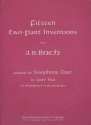 15 two-part Inventions  for saxophone duet (AA or AT)