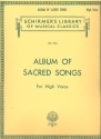 Album of sacred Songs A Collection of 22 favourite songs for high voice and piano