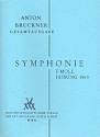 Sinfonie f-Moll in der Fassung von 1863 fr Orchester Studienpartitur