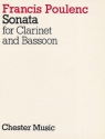 Sonata for clarinet and bassoon, score
