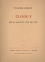 Dialog 1 fr Klarinette und Klavier Partitur