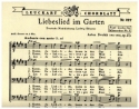 Liebeslied im Garten op. 27,3 fr Mnnerchor a cappella Partitur (dt)