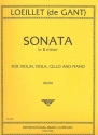 Sonata in b Minor for violin, viola, cello and piano Score and 3 parts