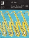 Sonata g minor BWV1020 transcribed for saxophone and piano