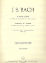 Konzert c-Moll BWV1060 fr Oboe, Violine und Streicher Oboe solo