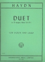 Duet D major for violin and violoncello 2 scores