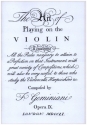 The Art of Playing on the Violin op.9 Faksimile (1751)
