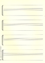 Notenpapier DIN A4 hoch Keyboard-Systeme 21x29,7 cm mit je einer Linie ber und unter dem System (5 Bgen)