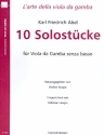 10 Solostücke für Viola da Gamba senza basso
