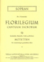 Florilegium cantuum sacrorum - 52 lateinische Motetten fr gem Chor Sopranstimme
