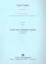 Lieder eines fahrenden Gesellen fr Gesang (tief) und Orchester Studienpartitur