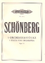 5 Orchesterstcke op.16 fr Orchester Studienpartitur